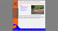 Desktop Screenshot of gsm-kanu.de