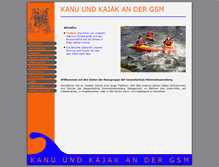 Tablet Screenshot of gsm-kanu.de